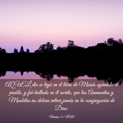 Picture 03 - Nehemías 13:1 RVA - AQUEL día se leyó en el libro de Moisés - Bible Verse Picture