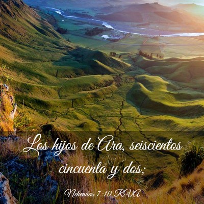 Picture 03 - Nehemías 7:10 RVA - Los hijos de Ara, seiscientos cincuenta y - Bible Verse Picture