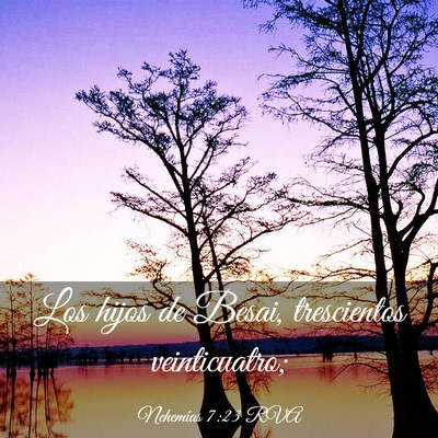 Picture 03 - Nehemías 7:23 RVA - Los hijos de Besai, trescientos - Bible Verse Picture