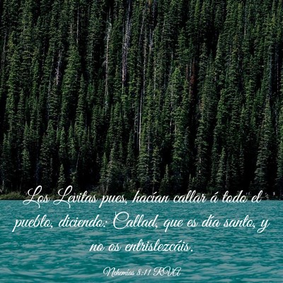 Picture 03 - Nehemías 8:11 RVA - Los Levitas pues, hacían callar á todo el - Bible Verse Picture