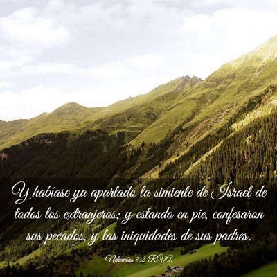Picture 03 - Nehemías 9:2 RVA - Y habíase ya apartado la simiente de Israel de - Bible Verse Picture