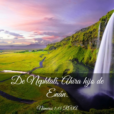 Picture 03 - Números 1:15 RVA - De Nephtalí, Ahira hijo de - Bible Verse Picture