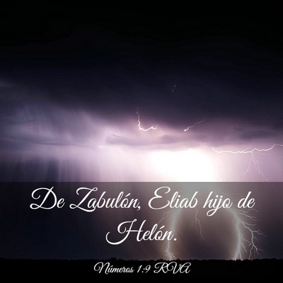 Picture 03 - Números 1:9 RVA - De Zabulón, Eliab hijo de - Bible Verse Picture