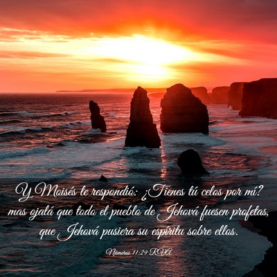 Picture 03 - Números 11:29 RVA - Y Moisés le respondió: ¿Tienes tú celos por - Bible Verse Picture