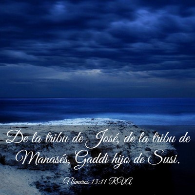 Picture 03 - Números 13:11 RVA - De la tribu de José, de la tribu de Manasés, - Bible Verse Picture