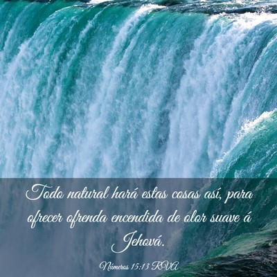Picture 03 - Números 15:13 RVA - Todo natural hará estas cosas así, para ofrecer - Bible Verse Picture
