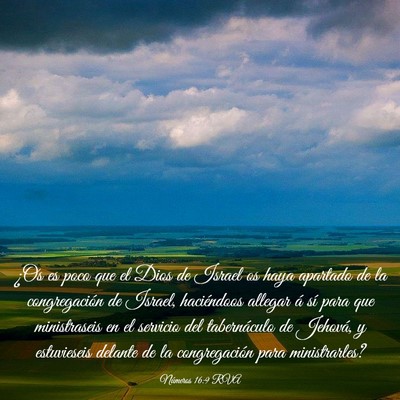 Picture 03 - Números 16:9 RVA - ¿Os es poco que el Dios de Israel os haya - Bible Verse Picture
