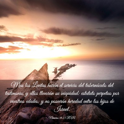 Picture 03 - Números 18:23 RVA - Mas los Levitas harán el servicio del - Bible Verse Picture