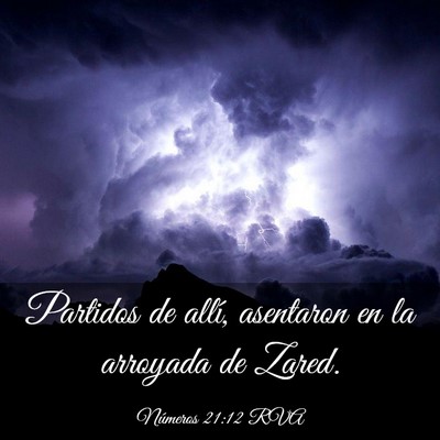 Picture 03 - Números 21:12 RVA - Partidos de allí, asentaron en la arroyada de - Bible Verse Picture