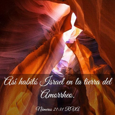 Picture 03 - Números 21:31 RVA - Así habitó Israel en la tierra del - Bible Verse Picture