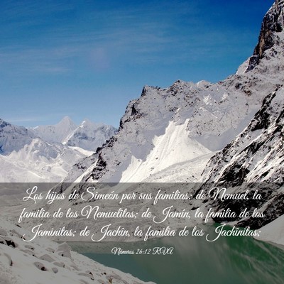 Picture 03 - Números 26:12 RVA - Los hijos de Simeón por sus familias: de Nemuel, - Bible Verse Picture
