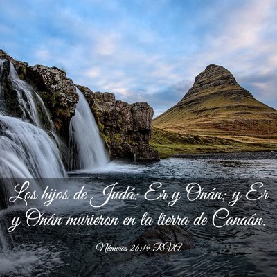 Picture 03 - Números 26:19 RVA - Los hijos de Judá: Er y Onán; y Er y Onán - Bible Verse Picture