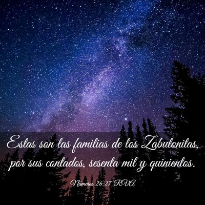 Picture 03 - Números 26:27 RVA - Estas son las familias de los Zabulonitas, por - Bible Verse Picture