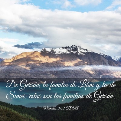 Picture 03 - Números 3:21 RVA - De Gersón, la familia de Libni y la de Simei: - Bible Verse Picture