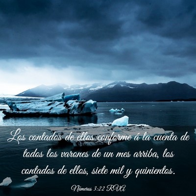 Picture 03 - Números 3:22 RVA - Los contados de ellos conforme á la cuenta de - Bible Verse Picture