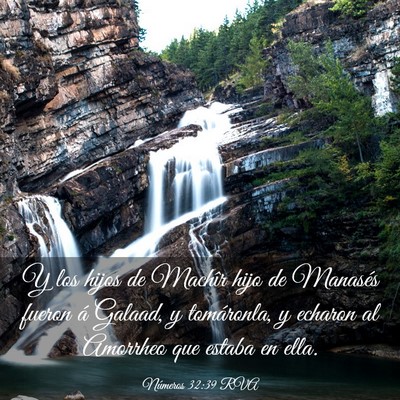 Picture 03 - Números 32:39 RVA - Y los hijos de Machîr hijo de Manasés fueron á - Bible Verse Picture