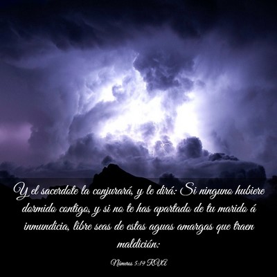 Picture 03 - Números 5:19 RVA - Y el sacerdote la conjurará, y le dirá: Si - Bible Verse Picture