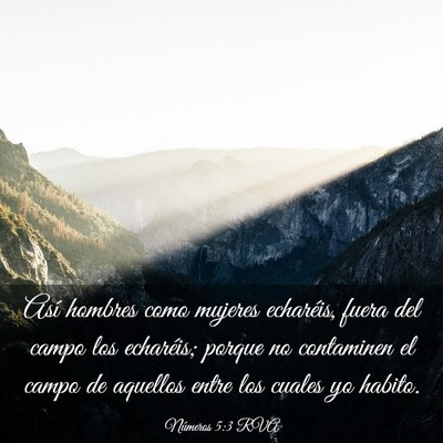 Picture 03 - Números 5:3 RVA - Así hombres como mujeres echaréis, fuera del - Bible Verse Picture
