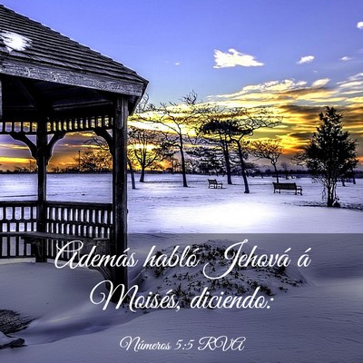 Picture 03 - Números 5:5 RVA - Además habló Jehová á Moisés, - Bible Verse Picture