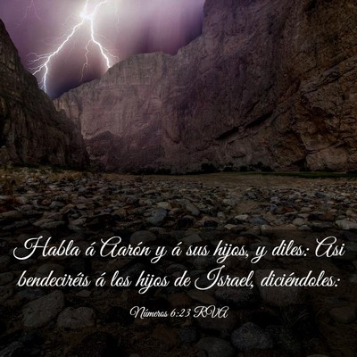 Picture 03 - Números 6:23 RVA - Habla á Aarón y á sus hijos, y diles: Asi - Bible Verse Picture
