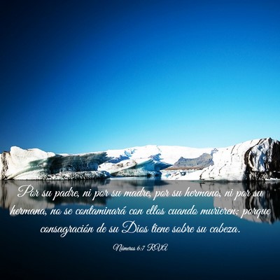 Picture 03 - Números 6:7 RVA - Por su padre, ni por su madre, por su hermano, ni - Bible Verse Picture