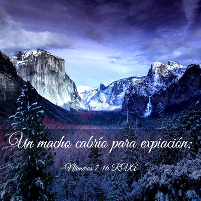 Picture 03 - Números 7:16 RVA - Un macho cabrío para - Bible Verse Picture