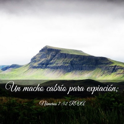 Picture 03 - Números 7:52 RVA - Un macho cabrío para - Bible Verse Picture