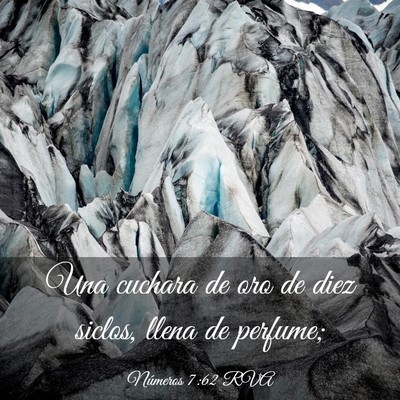 Picture 03 - Números 7:62 RVA - Una cuchara de oro de diez siclos, llena de - Bible Verse Picture