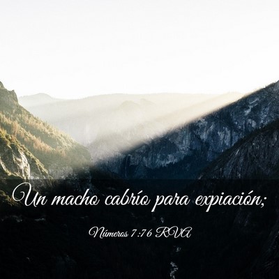 Picture 03 - Números 7:76 RVA - Un macho cabrío para - Bible Verse Picture