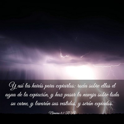 Picture 03 - Números 8:7 RVA - Y así les harás para expiarlos: rocía sobre - Bible Verse Picture