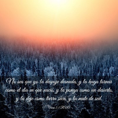 Picture 03 - Oseas 2:3 RVA - No sea que yo la despoje desnuda, y la haga - Bible Verse Picture
