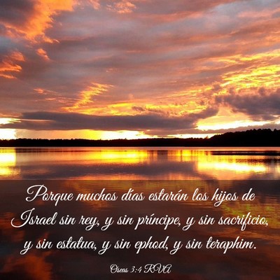 Picture 03 - Oseas 3:4 RVA - Porque muchos días estarán los hijos de Israel - Bible Verse Picture