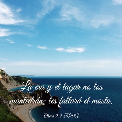 Picture 03 - Oseas 9:2 RVA - La era y el lagar no los mantedrán; les fallará - Bible Verse Picture