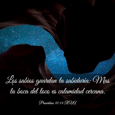 Picture 03 - Proverbios 10:14 RVA - Los sabios guardan la sabiduría: Mas la boca del - Bible Verse Picture