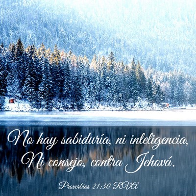 Picture 03 - Proverbios 21:30 RVA - No hay sabiduría, ni inteligencia, Ni consejo, - Bible Verse Picture