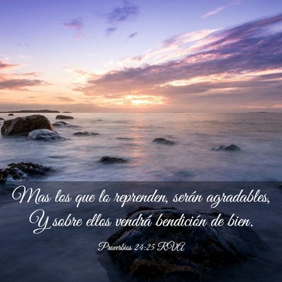 Picture 03 - Proverbios 24:25 RVA - Mas los que lo reprenden, serán agradables, Y - Bible Verse Picture