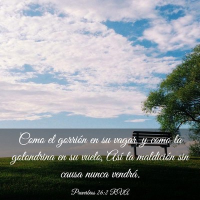 Picture 03 - Proverbios 26:2 RVA - Como el gorrión en su vagar, y como la - Bible Verse Picture