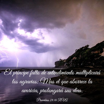 Picture 03 - Proverbios 28:16 RVA - El príncipe falto de entendimiento multiplicará - Bible Verse Picture