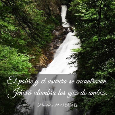 Picture 03 - Proverbios 29:13 RVA - El pobre y el usurero se encontraron: Jehová - Bible Verse Picture