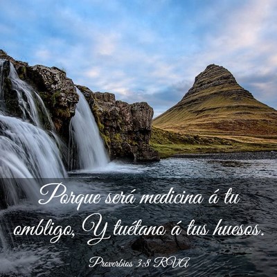 Picture 03 - Proverbios 3:8 RVA - Porque será medicina á tu ombligo, Y tuétano - Bible Verse Picture