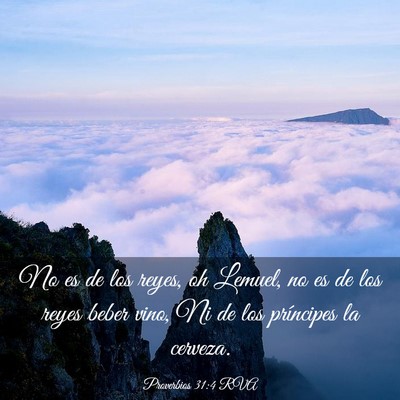 Picture 03 - Proverbios 31:4 RVA - No es de los reyes, oh Lemuel, no es de los reyes - Bible Verse Picture