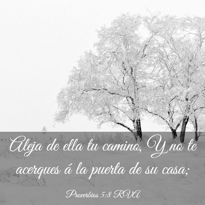 Picture 03 - Proverbios 5:8 RVA - Aleja de ella tu camino, Y no te acerques á la - Bible Verse Picture