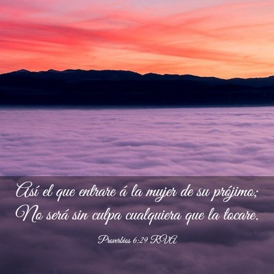 Picture 03 - Proverbios 6:29 RVA - Así el que entrare á la mujer de su prójimo; - Bible Verse Picture
