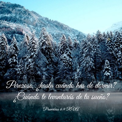 Picture 03 - Proverbios 6:9 RVA - Perezoso, ¿hasta cuándo has de dormir? - Bible Verse Picture