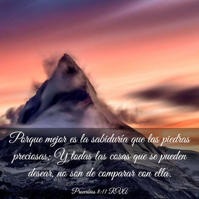 Picture 03 - Proverbios 8:11 RVA - Porque mejor es la sabiduría que las piedras - Bible Verse Picture
