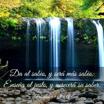 Picture 03 - Proverbios 9:9 RVA - Da al sabio, y será más sabio: Enseña al - Bible Verse Picture