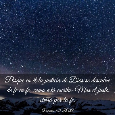 Picture 03 - Romanos 1:17 RVA - Porque en él la justicia de Dios se descubre de - Bible Verse Picture