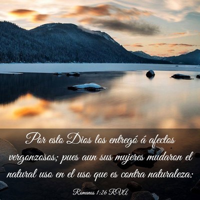 Picture 03 - Romanos 1:26 RVA - Por esto Dios los entregó á afectos - Bible Verse Picture