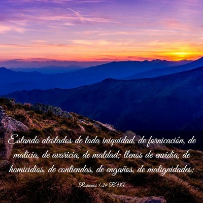 Picture 03 - Romanos 1:29 RVA - Estando atestados de toda iniquidad, de - Bible Verse Picture