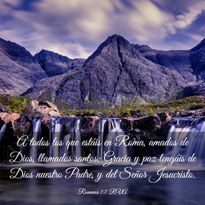 Picture 03 - Romanos 1:7 RVA - A todos los que estáis en Roma, amados de Dios, - Bible Verse Picture